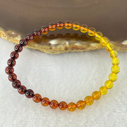 Natural Mixed Color Amber Beads Bracelet 1.88g 16cm 5.5mm 35 Beads - Huangs Jadeite and Jewelry Pte Ltd