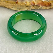 Natural Green Chalcedony Ring 2.55g 6.9 by 3.4mm US6.7 HK14.5 - Huangs Jadeite and Jewelry Pte Ltd