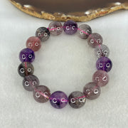 Good Grade Natural Blackcurrant Super 7 Beads Bracelet 57.98g 18.5cm 13.9mm 16 Beads - Huangs Jadeite and Jewelry Pte Ltd