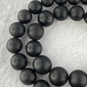 Natural Black Amber Beads Bracelet 天然大黑天翁琥珀项链 31.58g 30cm  7.1 - 14.9mm 51 Beads - Huangs Jadeite and Jewelry Pte Ltd