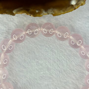 Natural Rose Quartz Beads Bracelet 天然玫瑰石英珠手链 35.21g 17.5cm 11.4mm 18 Beads - Huangs Jadeite and Jewelry Pte Ltd