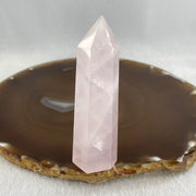 Natural Rose Quartz Tower Display 49.32g 79.1 by 23.9 by 16.3mm - Huangs Jadeite and Jewelry Pte Ltd