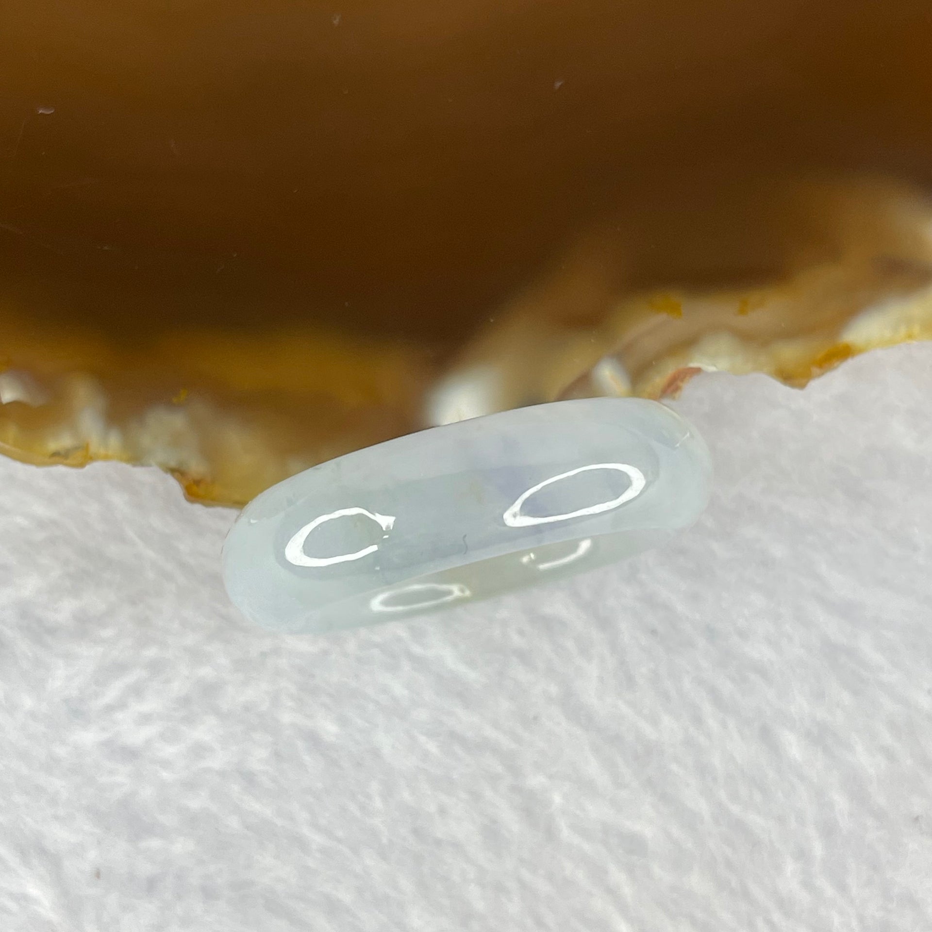 Type A Semi Icy Light Purple with Light Green Jadeite Ring 6.55g 7.4 by 4.8 mm US 10.5/ HK 23.5 (Perfect) - Huangs Jadeite and Jewelry Pte Ltd