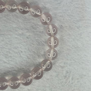 Natural Rose Quartz Beads Bracelet 天然玫瑰石英珠手链 22.49g 17cm 9.1mm 22 Beads - Huangs Jadeite and Jewelry Pte Ltd