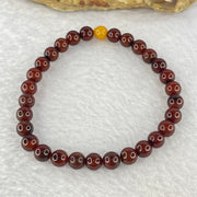 Natural Cherry Amber Beads Bracelet 天然琥珀手链 4.10g 6.3mm 29 + 1 Butterscotch Amber Bead - Huangs Jadeite and Jewelry Pte Ltd