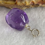 Natural Amethyst Pebble Pendant 2.92g 13.2 by 12.5mm - Huangs Jadeite and Jewelry Pte Ltd