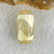 Natural Powerful Tibetan Old Oily Agate Tiger Tooth Daluo Dzi Bead Heavenly Master (Tian Zhu) 虎呀天诛 3.12g 19.8 by 10.4mm - Huangs Jadeite and Jewelry Pte Ltd