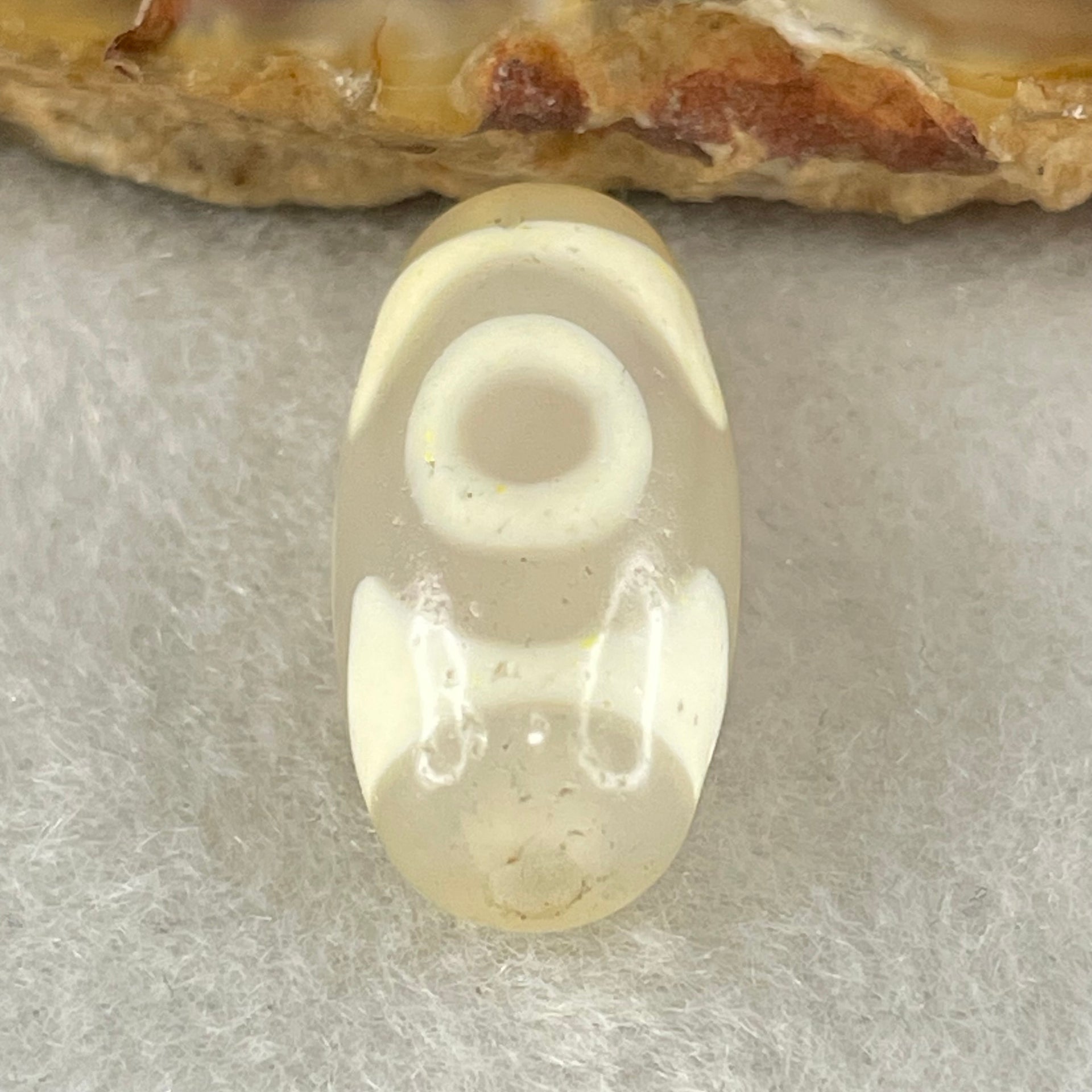 Natural Powerful Tibetan Old Oily Agate 3 Eyes Dzi Bead Heavenly Master (Tian Zhu) 三眼天诛 2.83g 19.9 by 10.0mm - Huangs Jadeite and Jewelry Pte Ltd