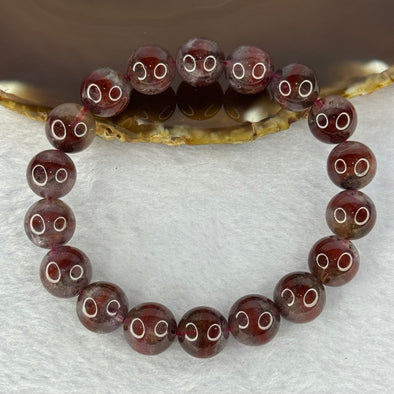Above Average Natural Auralite 23 Bracelet 天然激光23手链 39.33g 18cm 11.8mm 18 Beads - Huangs Jadeite and Jewelry Pte Ltd