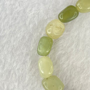 Natural Muti Color Serpentine Beads Bracelet 17.24g 14cm 8.5mm 18 Beads - Huangs Jadeite and Jewelry Pte Ltd