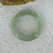 Type A Semi Icy Green Jadeite Ring 3.85g 6.1 by 3.7mm US7.25 HK16 - Huangs Jadeite and Jewelry Pte Ltd