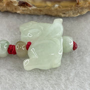 Natural Type A Light Green Jadeite Dog Charm | Chinese Zodiac Dog Loyalty, Wealth & Protection (5.38g | 18.6 x 14.4 x 7.9mm) - Huangs Jadeite and Jewelry Pte Ltd