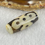 Natural Powerful Tibetan Old Oily Agate 5 Eyes Lightning Dzi Bead Heavenly Master (Tian Zhu) 五眼闪电天珠 6.08g 29.0 by 11.5mm - Huangs Jadeite and Jewelry Pte Ltd