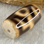 Natural Powerful Tibetan Old Oily Agate Patina Guiren Tairen Human Dzi Bead Totem Amulet Heavenly Master (Tian Zhu) 贵人天诛 4.92g 20.3 by 11.8mm - Huangs Jadeite and Jewelry Pte Ltd