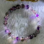 Natural Super 7 Beads Bracelet 18.18g 16cm 8.3mm 24 Beads - Huangs Jadeite and Jewelry Pte Ltd