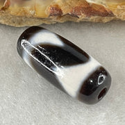 Natural Powerful Tibetan Old Oily Agate Tiger Tooth Daluo Dzi Bead Heavenly Master (Tian Zhu) 2.47g 20.3 by 8.9mm - Huangs Jadeite and Jewelry Pte Ltd