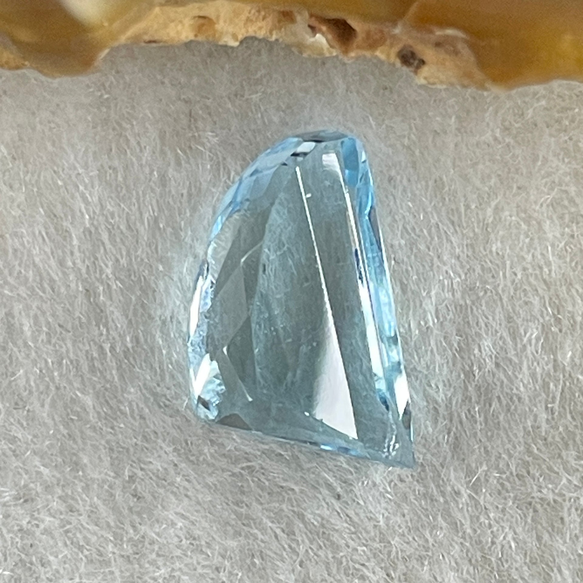 Natural Sky Blue Topaz Trillion Shape 4.60ct 13.0 by 8.0 by 5.2mm - Huangs Jadeite and Jewelry Pte Ltd