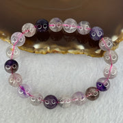Natural Super 7 Beads Bracelet 29.63g 17.5cm 10.3mm 20 Beads - Huangs Jadeite and Jewelry Pte Ltd