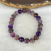 Good Grade Natural Blackcurrant Super 7 Beads Bracelet 19.22g 15.5cm 8.7mm 22 Beads - Huangs Jadeite and Jewelry Pte Ltd