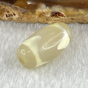 Natural Powerful Tibetan Old Oily Agate Tiger Tooth Daluo Dzi Bead Heavenly Master (Tian Zhu) 虎呀天诛 3.31g 19.8 by 10.5mm - Huangs Jadeite and Jewelry Pte Ltd