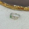 Natural Emerald in 925 Sliver Ring (Adjustable Size) 2.0g 4.9 by 3.4 by 1.0mm - Huangs Jadeite and Jewelry Pte Ltd