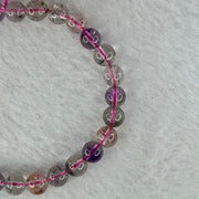 Above Average Grade Natural Super 7 Crystal Beads Bracelet 天然超级七水晶珠手链 11.25g 15cm 6.9mm 28 Beads - Huangs Jadeite and Jewelry Pte Ltd