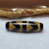 Natural Powerful Tibetan Old Oily Agate Double Tiger Tooth Daluo Dzi Bead Heavenly Master (Tian Zhu) 虎呀天诛 6.99g 37.2 by 11.1mm - Huangs Jadeite and Jewelry Pte Ltd