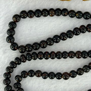 Natural Black Gold King Amber Beads Bracelet 天然黑金翁王琥珀手链 9.65g 50cm 5.0mm 118 Beads - Huangs Jadeite and Jewelry Pte Ltd