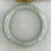 Type A Natural Light Green Light Lavender Jadeite Bangle 27.41g Inner Diameter 52.2mm 7.8 by 7.2mm (Close to Perfect) - Huangs Jadeite and Jewelry Pte Ltd