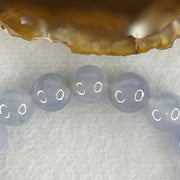 Certified High Grade Natural Type A Jelly Full Intense Lavender Jadeite Beads Bracelet 31.05g 16cm 10.1mm 20 Beads - Huangs Jadeite and Jewelry Pte Ltd