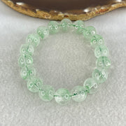 Special Grade Natural Green Phantom Quartz Bracelet 34.91g 17cm 11.3mm 18 Beads - Huangs Jadeite and Jewelry Pte Ltd