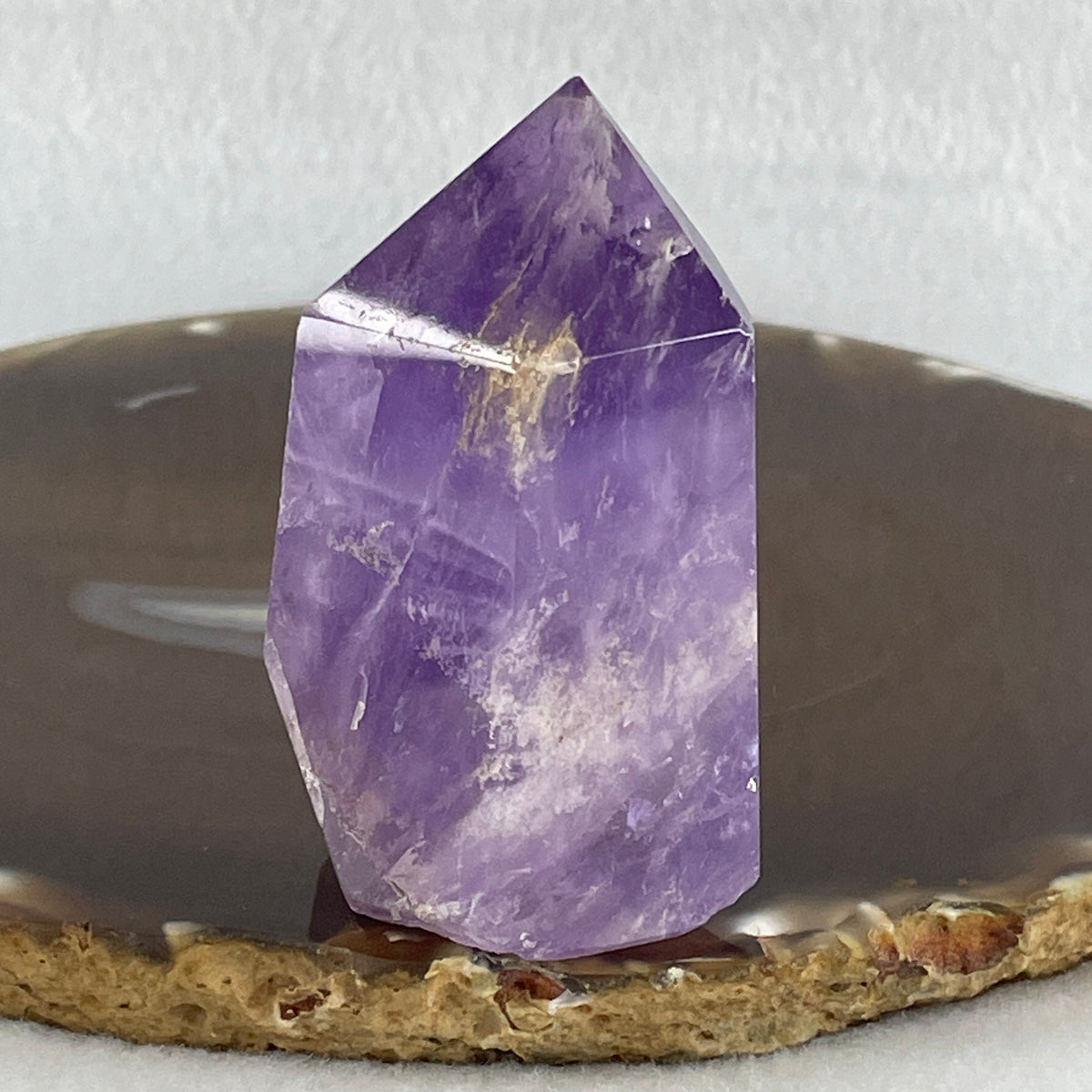 Natural Amethyst Tower Display |  (92.70g  | 60.5 x 36.7 x 27.0mm | Catalyst, "Stone of Intuition & Tranquility" Executive Focus Generator, Feng Shui Peace & Noble Synergy Anchor)