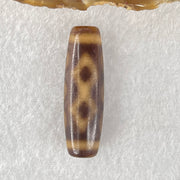 Natural Powerful Tibetan Old Oily Agate 6 Eye with 4 Eye Vajra Dzi Bead Heavenly Master (Tian Zhu) 六眼加四眼金刚杵天诛 8.17g 37.9 by 11.7mm - Huangs Jadeite and Jewelry Pte Ltd