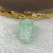 Type A Sky Blue Jadeite Pixiu Pendent A货天空蓝色翡翠貔貅牌  9.56g 22.0 by 14.6 by 14.6 mm - Huangs Jadeite and Jewelry Pte Ltd