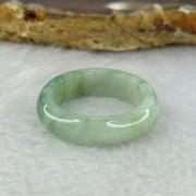 Type A Green Jadeite with Blueish Green Patches Ring 4.04g 5.8 by 3.5mm US7.5 HK16 - Huangs Jadeite and Jewelry Pte Ltd