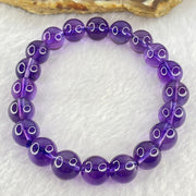 Very Good Grade Natural Amethyst Bracelet 24.96.g 16cm 9.5mm 20 Beads - Huangs Jadeite and Jewelry Pte Ltd