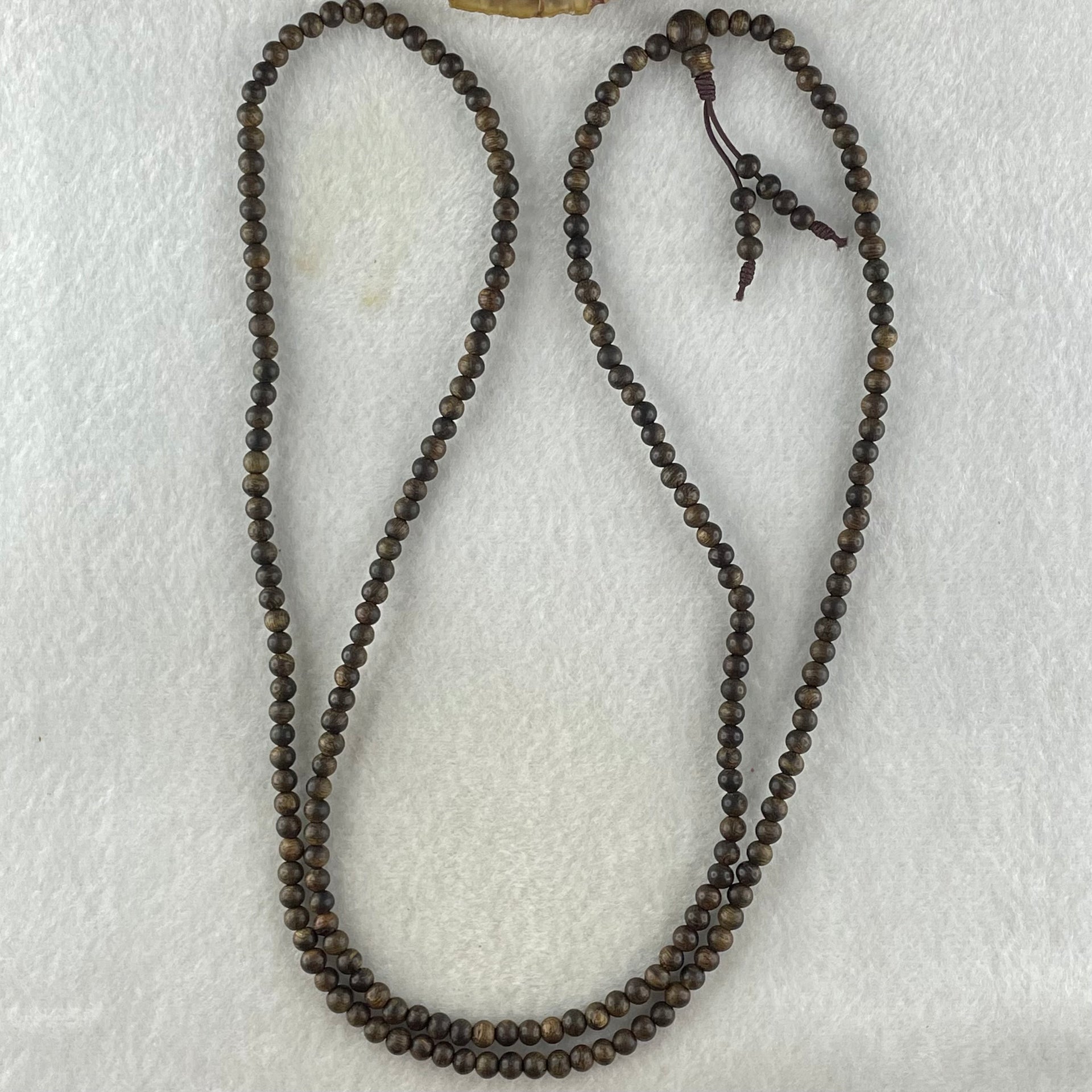 Natural Agarwood Beads Necklace 天然印尼达拉干项链 10.92g 84cm 4.6mm 216 Beads - Huangs Jadeite and Jewelry Pte Ltd