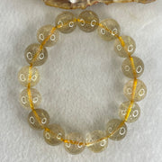 Average Grade Natural Golden Rutilated Quartz Beads Bracelet 53.12g 17cm 13.9mm 15 Beads - Huangs Jadeite and Jewelry Pte Ltd