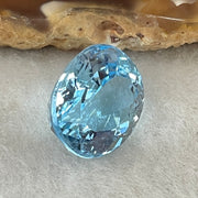 Natural Sky Blue Topaz Oval Shape 13.46ct 14.9 by 12.2 by 8.7mm - Huangs Jadeite and Jewelry Pte Ltd