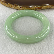 Natural Type A Full Apple Green Jadeite Bangle 61.62g Inner Diameter 50.1mm 11.5 by 11.3mm (External and Internal Lines) - Huangs Jadeite and Jewelry Pte Ltd
