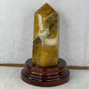 Natural Ferruginous Quartz Tower with Wooden Display 1,012.9 by 160.0 by 117.9 by 108.8 mm - Huangs Jadeite and Jewelry Pte Ltd