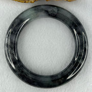 Type A Slightly Translucent to Opaque Wuji Black and Green Jadeite Bangle Internal Diameter 56.0mm 89.69g 12.5 by 13.0mm (Very Slight Internal Lines) - Huangs Jadeite and Jewelry Pte Ltd