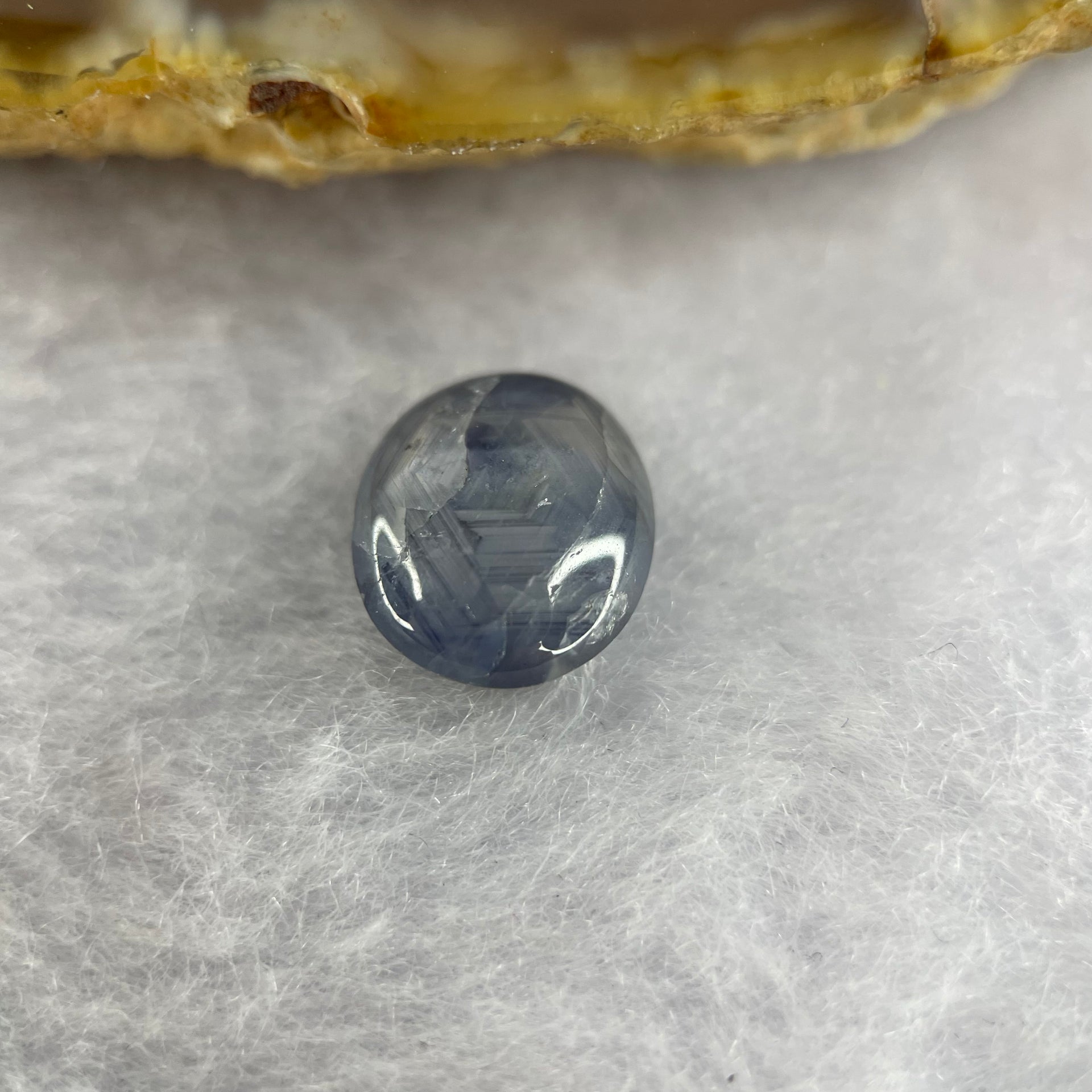 Natural Blue Star Sapphire 4.85 ct 10.6 by 9.2 by 4.4mm - Huangs Jadeite and Jewelry Pte Ltd