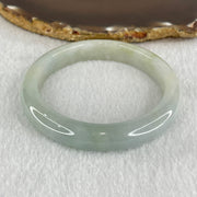 Type A Light Blueish green with Faint Green Jadeite Bangle 49.90g Internal Diameter 57.1mm 11.5 by 8.5mm (Very Slight Internal Lines) - Huangs Jadeite and Jewelry Pte Ltd
