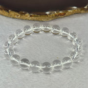 Natural Clear Quartz Bracelet 天然白水晶手链 30.67g 17cm 10.6mm 19 Beads - Huangs Jadeite and Jewelry Pte Ltd