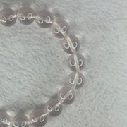 Natural Rose Quartz Beads Bracelet 天然玫瑰石英珠手链 32.27g 17.5cm 10.9mm 19 Beads - Huangs Jadeite and Jewelry Pte Ltd