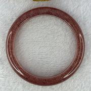 Strawberry Quartz Bangle 草莓水晶手链 41.04g Internal Diameter 58.7mm 12.0 by 8.2mm - Huangs Jadeite and Jewelry Pte Ltd