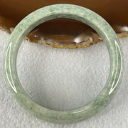 Type A Green Dou Qing Jadeite Bangle 51.01g Internal Diameter 57.8mm 13.7 by 7.8mm (Close to Perfect) - Huangs Jadeite and Jewelry Pte Ltd