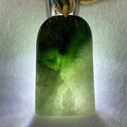 Natural Type A Light Green to Dark Green Jadeite People Seeking for Enlightenment Pendant 66.767g 64.1 by 39.0 by 11.0mm - Huangs Jadeite and Jewelry Pte Ltd