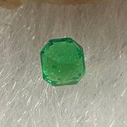 Natural Colombia Vivid Green Emerald (Beryl) Cut-Cornered Square Step cut 0.06ct 2.2 by 2.0 by 1.8mm - Huangs Jadeite and Jewelry Pte Ltd